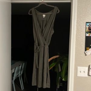 Olive green size medium wrap dress